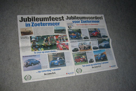 Suzuki advertentie
